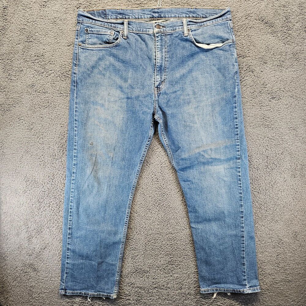 Levis 505 Jeans Men Size 40x30 Blue Denim Straight Leg